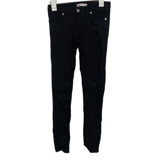 Levi's 710 Black Super Skinny Jeans - Picture 1 of 4